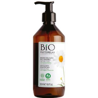 BIO Phytorelax CHAMOMILE - Sanfter Badezusatz für empfindliche Haut 500 ml für Hände, Gesicht und Körper