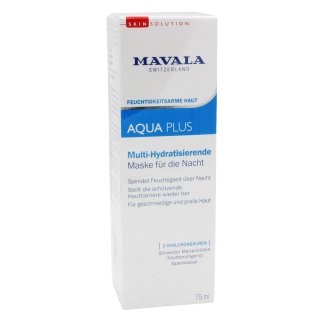 MAVALA AQUA PLUS Multi-Hydratisierende Maske für die Nacht 75ml