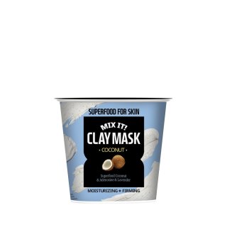 FARM SKIN [Super Food for Skin] Clay Mask COCONUT ~ Moisturizing + Firming