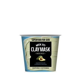 FARM SKIN [Super Food for Skin] Clay Mask AVOCADO ~ Soothing + Softening